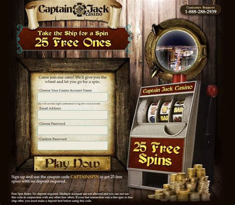 captain jack casino no deposit bonus code|Captain Jack Casino: 25 Free Spins No Deposit Bonus.